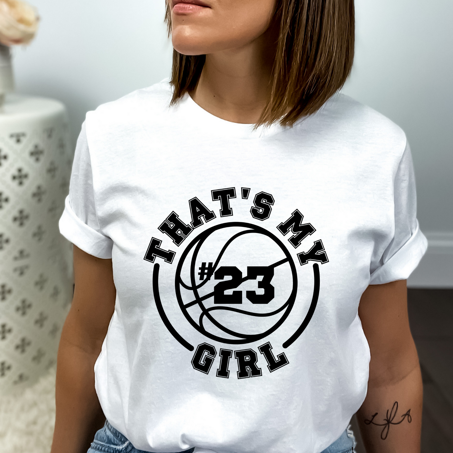 That's my girl - Basketball t-shirt - customizable
