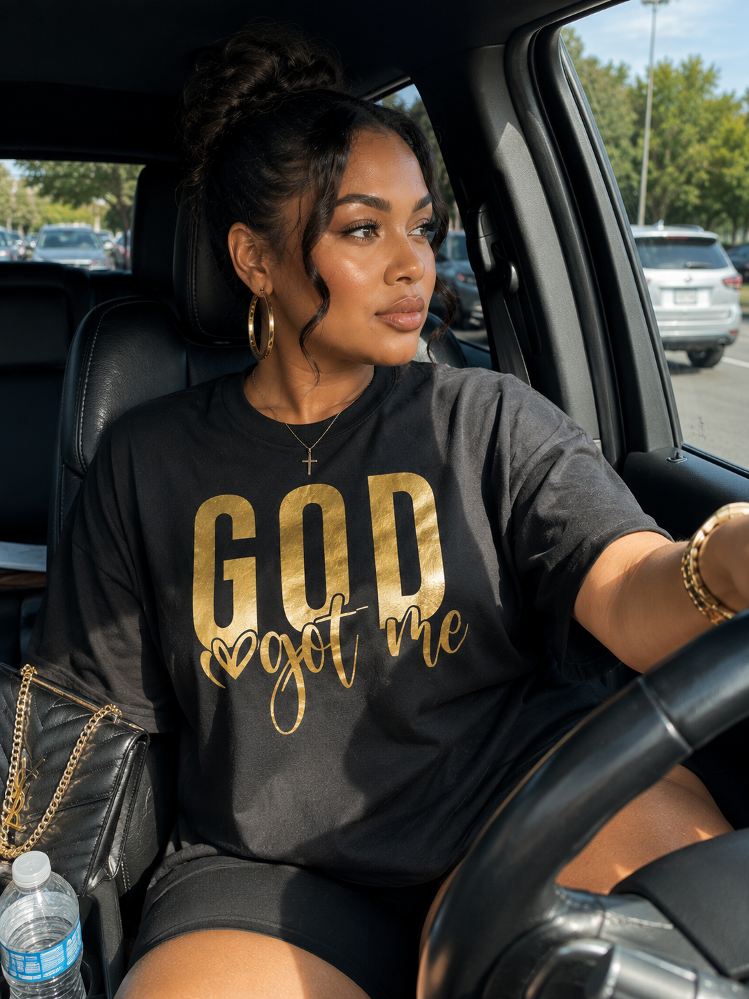 God Got Me (Gold Foil Tee)