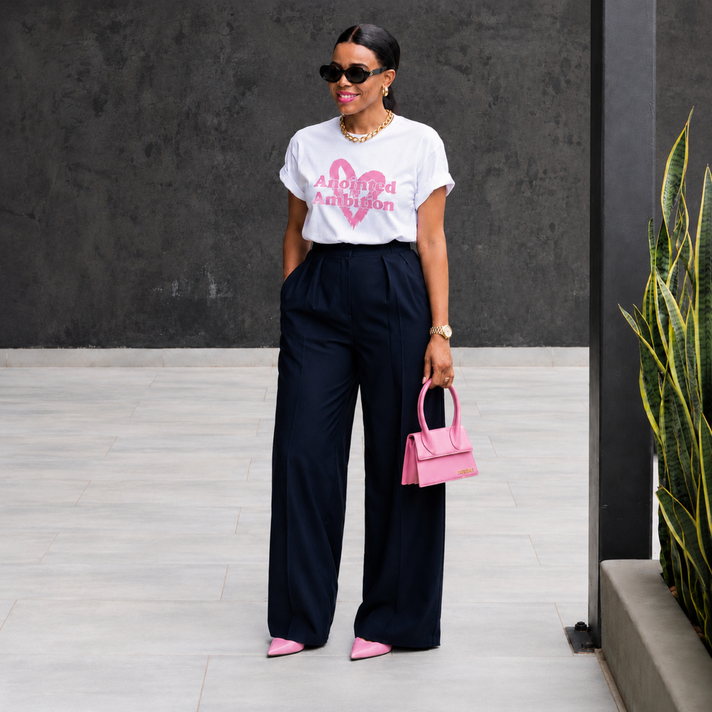 Anointed Ambition™ Tee - Pretty in Pink Edition