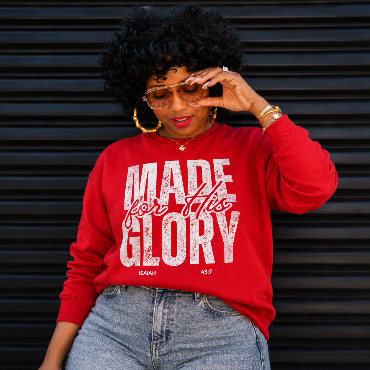 Made For His Glory Sweatshirt | Isaiah 43:7