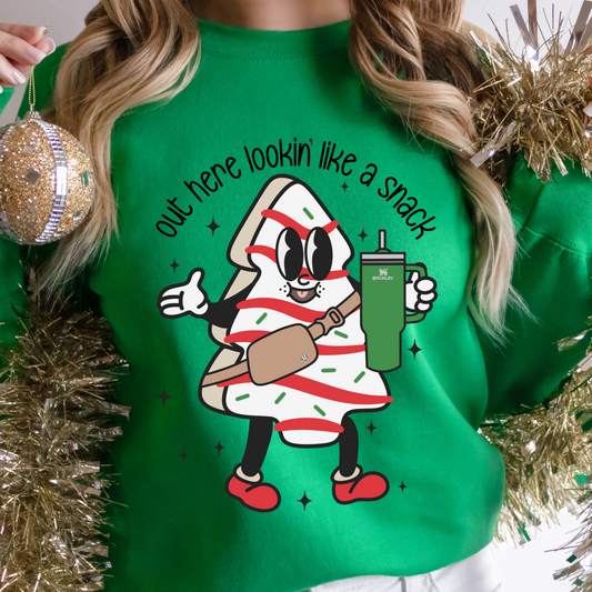 Out here looking like a snack Christmas cake edition