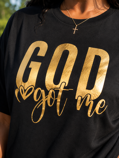 God Got Me (Gold Foil Tee)