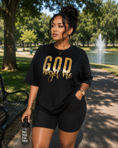 God Got Me (Gold Foil Tee)