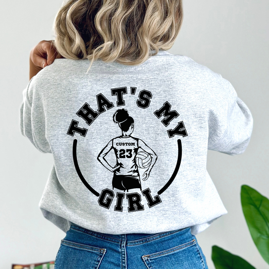 Volleyball Silhouette - That's my girl - Customizable