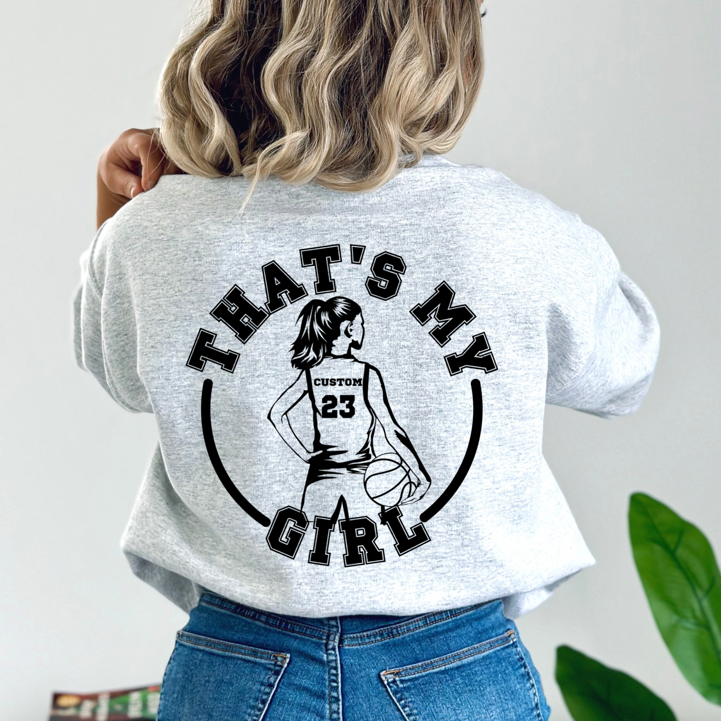 Basketball Silhouette - That's my girl - Customizable