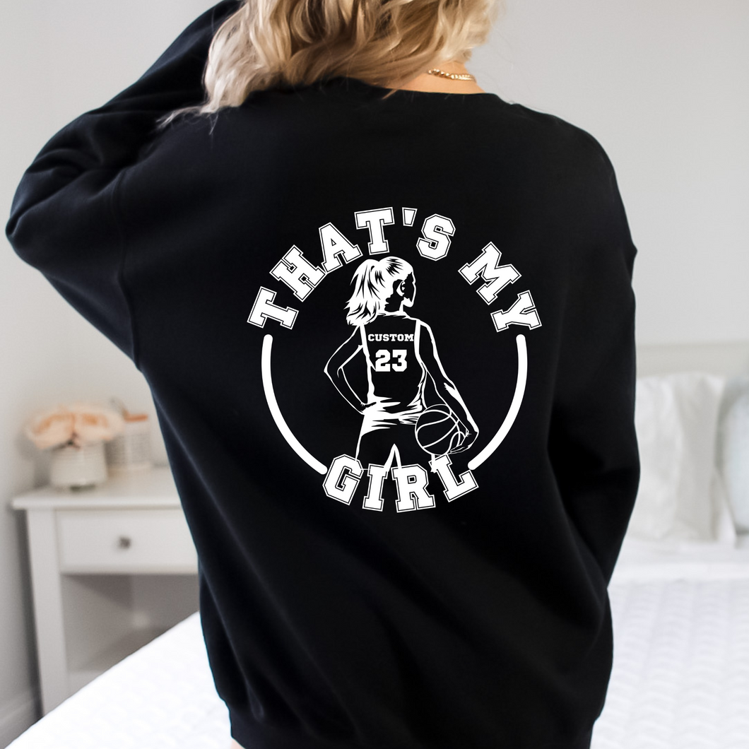 Basketball Silhouette - That's my girl - Customizable