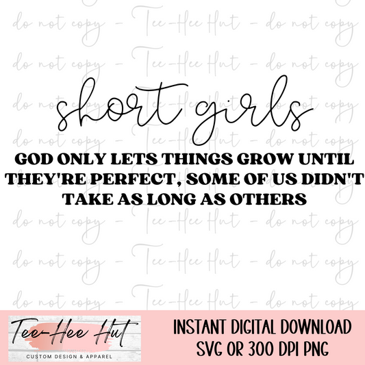 Short Girls - Digital Design Only