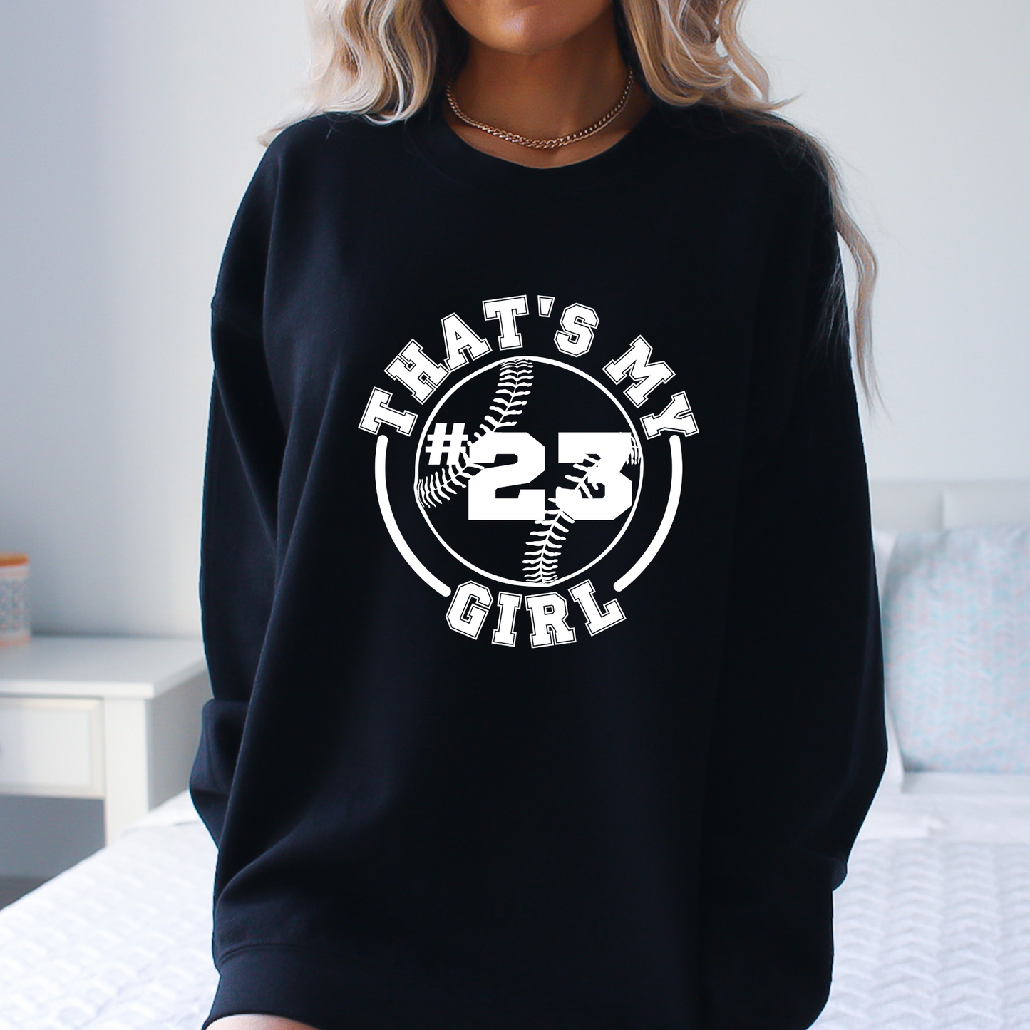 That's my girl - Softball t-shirt - customizable