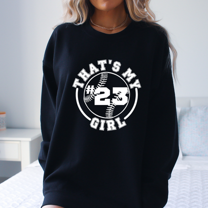 That's my girl - Softball t-shirt - customizable