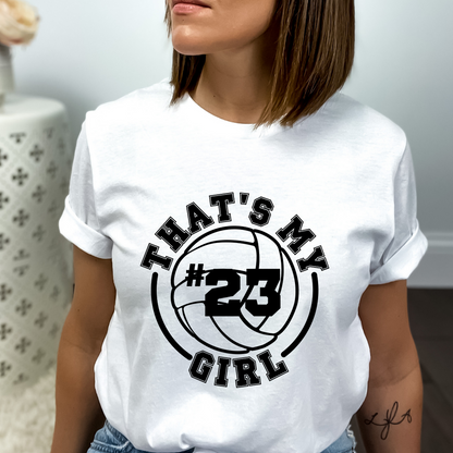 That's my girl - Volleyball t-shirt - customizable